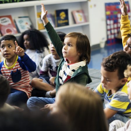 Happy kids at elementary school